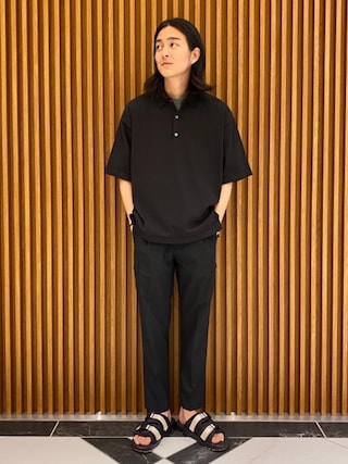 ユナイテッドアローズ　黒 ポロシャツ　ニットポロ　ビッグシルエット Lサイズ 20200720114514257_320.jpg