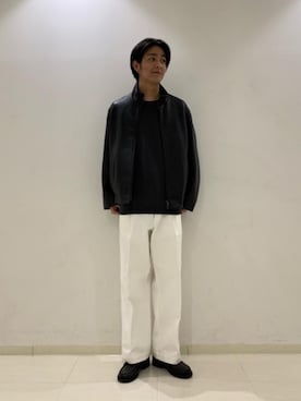 「UNITED ARROWS（ユナイテッドアローズ）のアイテム（ブルゾン）」を使った、TAIKI UCHIDAさん（メンズ・178cm）の冬コーディネート