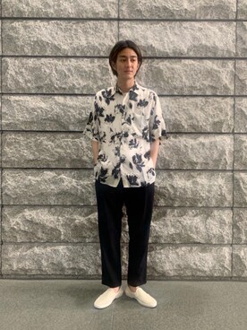 「biscuithead（ビスケットヘッド）のアイテム」を使った、TAIKI UCHIDAさん（メンズ・178cm）の夏コーディネート