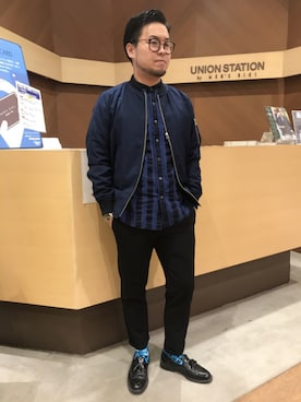 「ユニオンステーション」｜Noriさん（メンズ・171cm）の秋コーディネート