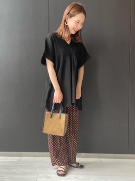 「LAURA DI MAGGIO（ローラディマッジオ）のアイテム」を使った、aky8911さん（レディース・160cm）の夏コーディネート