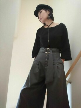 「MURUA（ムルーア）のアイテム」を使った、みつかさん（レディース・170cm・40代）の秋コーディネート