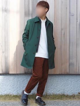 「417 EDIFICE（フォーワンセブンエディフィス）のアイテム（ライダースジャケット）」を使った、ユウさん（メンズ・170cm）の春コーディネート