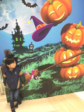 「DILASH（ディラッシュ）のアイテム（ナイロンジャケット）」を使った、Natsuさん（キッズ・100cm）の秋コーディネート