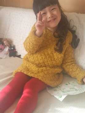 「小さい頃」｜nekoさん（キッズ・122cm）の冬コーディネート