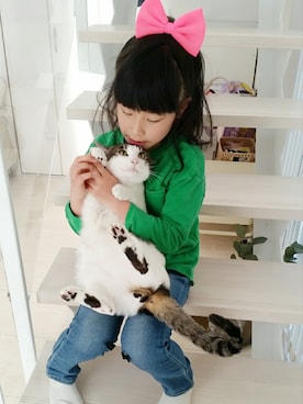 「アイテム（その他トップス）」を使った、nekoさん（キッズ・122cm）の冬コーディネート