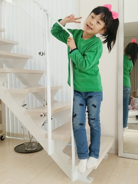 「アイテム（その他トップス）」を使った、nekoさん（キッズ・122cm）の春コーディネート