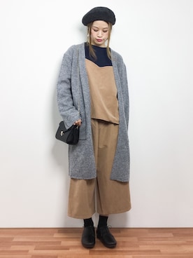 isaさん（レディース・155cm）の冬コーディネート