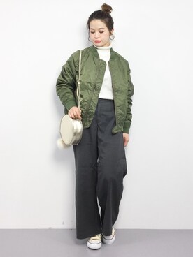 isaさん（レディース・155cm）の冬コーディネート