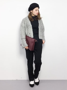 isaさん（レディース・155cm）の冬コーディネート