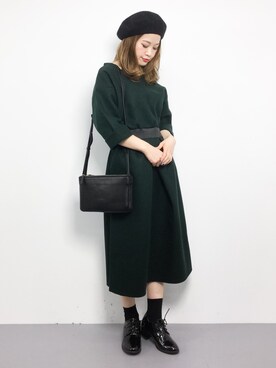 isaさん（レディース・155cm）の冬コーディネート