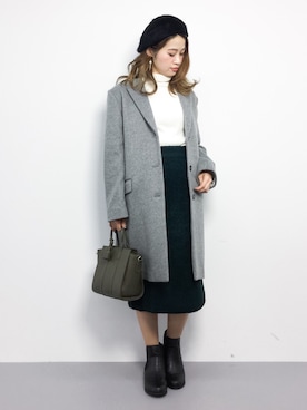 isaさん（レディース・155cm）の冬コーディネート