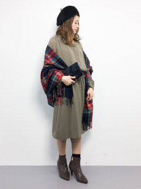 isaさん（レディース・155cm）の冬コーディネート