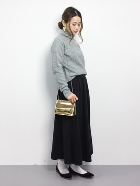 isaさん（レディース・155cm）の冬コーディネート