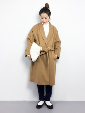 isaさん（レディース・155cm）の冬コーディネート