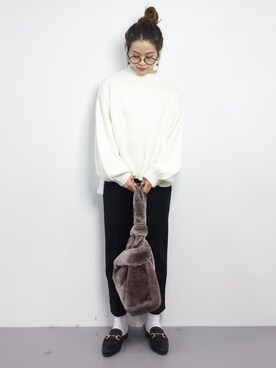 isaさん（レディース・155cm）の冬コーディネート