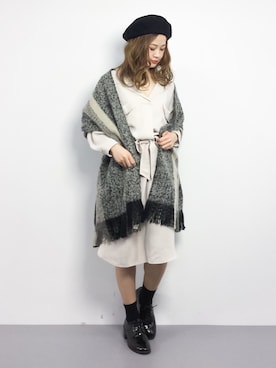 isaさん（レディース・155cm）の冬コーディネート