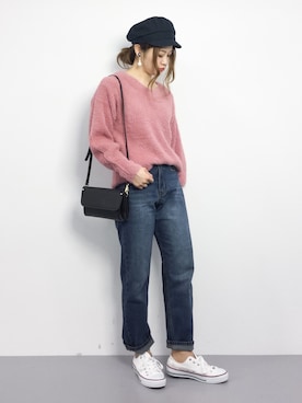 isaさん（レディース・155cm）の冬コーディネート