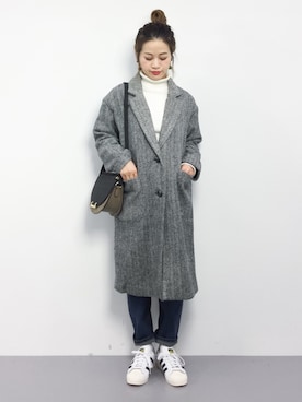 isaさん（レディース・155cm）の冬コーディネート