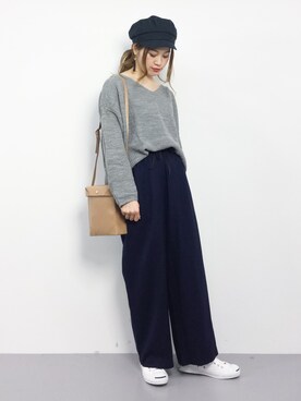 isaさん（レディース・155cm）の冬コーディネート