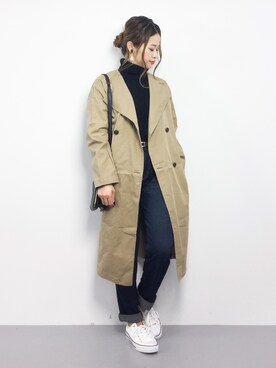 isaさん（レディース・155cm）の冬コーディネート