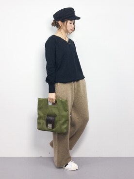 isaさん（レディース・155cm）の冬コーディネート