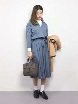 isaさん（レディース・155cm）の冬コーディネート