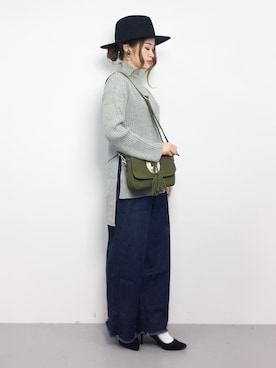 isaさん（レディース・155cm）の冬コーディネート