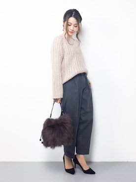 isaさん(レディース・155cm)の冬コーディネート