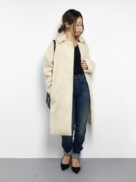 isaさん（レディース・155cm）の冬コーディネート