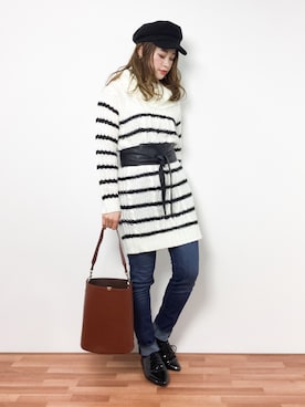 isaさん（レディース・155cm）の冬コーディネート