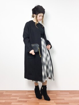 isaさん（レディース・155cm）の冬コーディネート