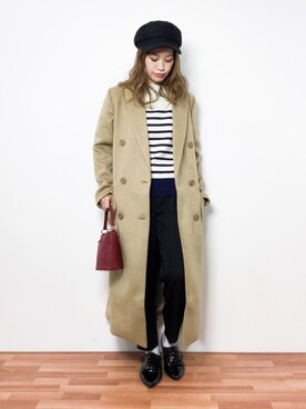 isaさん（レディース・155cm）の冬コーディネート