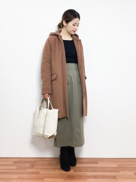 isaさん（レディース・155cm）の冬コーディネート