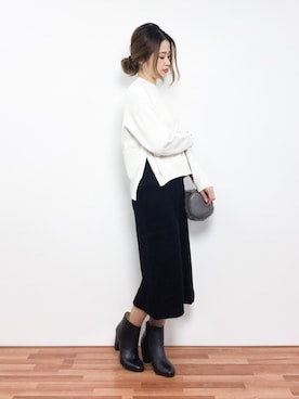 isaさん（レディース・155cm）の冬コーディネート