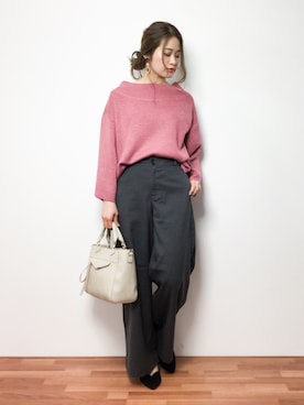 isaさん（レディース・155cm）の冬コーディネート