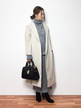 isaさん（レディース・155cm）の冬コーディネート