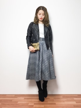 isaさん（レディース・155cm）の冬コーディネート