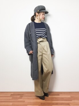「HusHusH（ハッシュアッシュ）のアイテム（その他アウター）」を使った、isaさん（レディース・155cm）の冬コーディネート