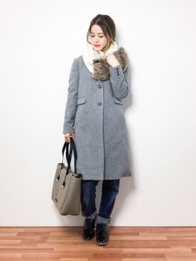 isaさん(レディース・155cm)の冬コーディネート