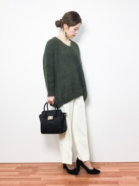 isaさん（レディース・155cm）の冬コーディネート