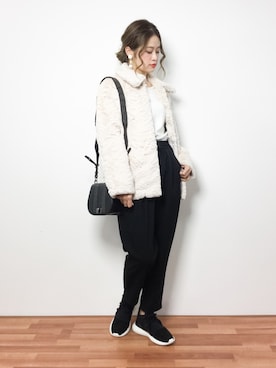 isaさん（レディース・155cm）の冬コーディネート