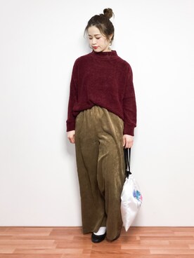 isaさん（レディース・155cm）の冬コーディネート