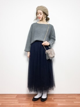 isaさん(レディース・155cm)の冬コーディネート