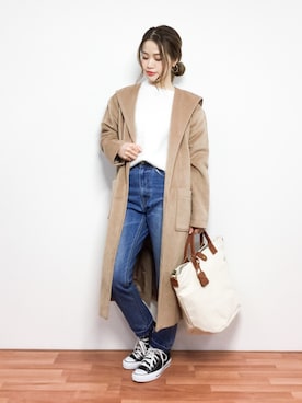 isaさん（レディース・155cm）の冬コーディネート