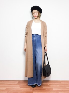 isaさん（レディース・155cm）の冬コーディネート