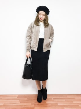 isaさん（レディース・155cm）の冬コーディネート