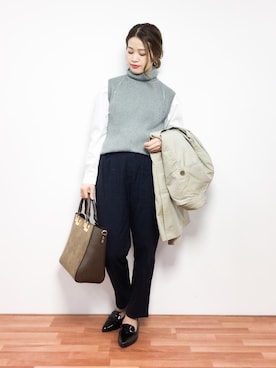 isaさん(レディース・155cm)の冬コーディネート