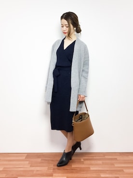 「Binoche（ビノシュ）のアイテム」を使った、isaさん（レディース・155cm）の冬コーディネート