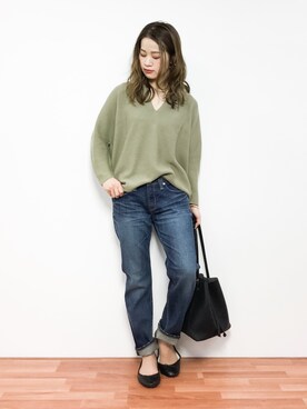 ヤヌーク　26 デニム boys cropped CECIL57161054 YANUK/ヤヌーク】 デニム boys cropped [CECIL] (57161054
